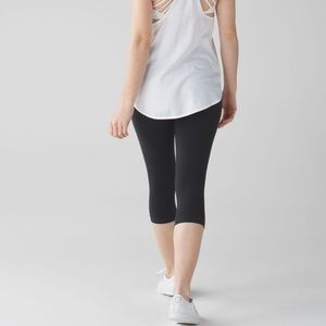 Lululemon Flow & Go Crop Leggings Size 2 Black